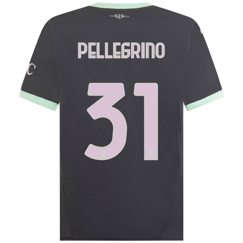 Niño Camiseta Marco Pellegrino #31 Gris Equipación Tercera 2024/25 La Camisa México