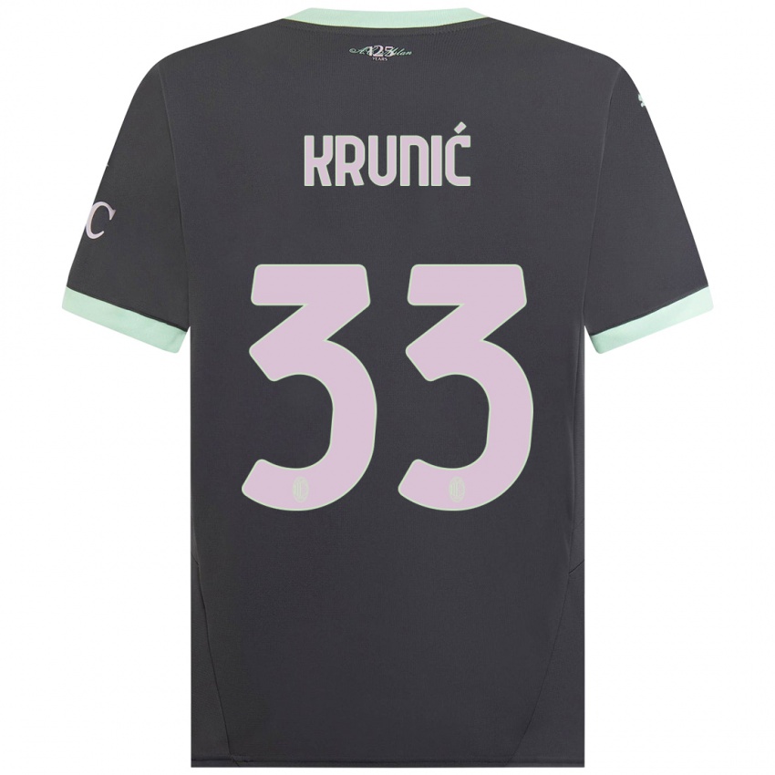 Niño Camiseta Rade Krunic #33 Gris Equipación Tercera 2024/25 La Camisa México