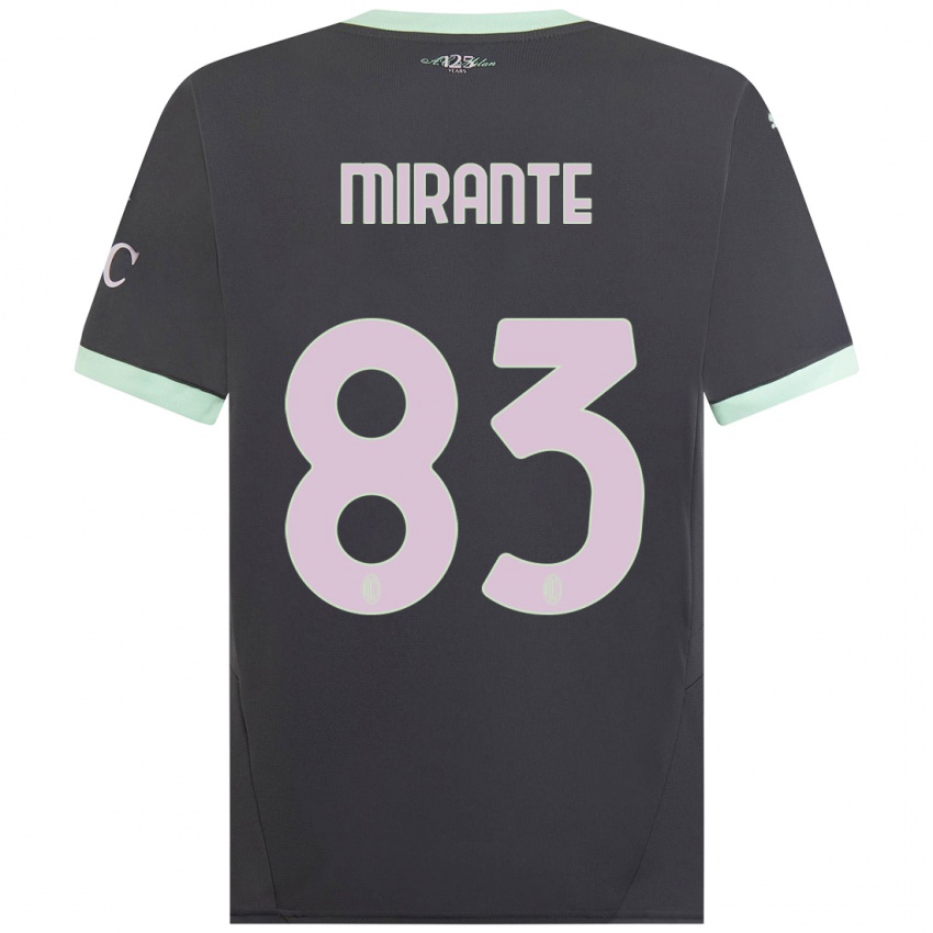 Niño Camiseta Antonio Mirante #83 Gris Equipación Tercera 2024/25 La Camisa México