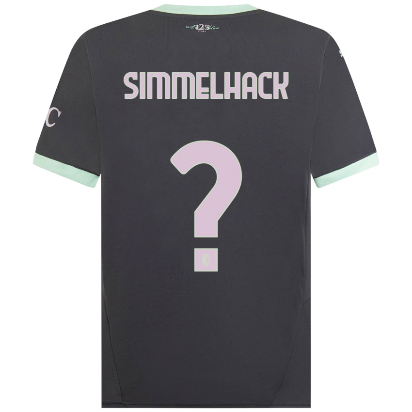 Niño Camiseta Alexander Simmelhack #0 Gris Equipación Tercera 2024/25 La Camisa México