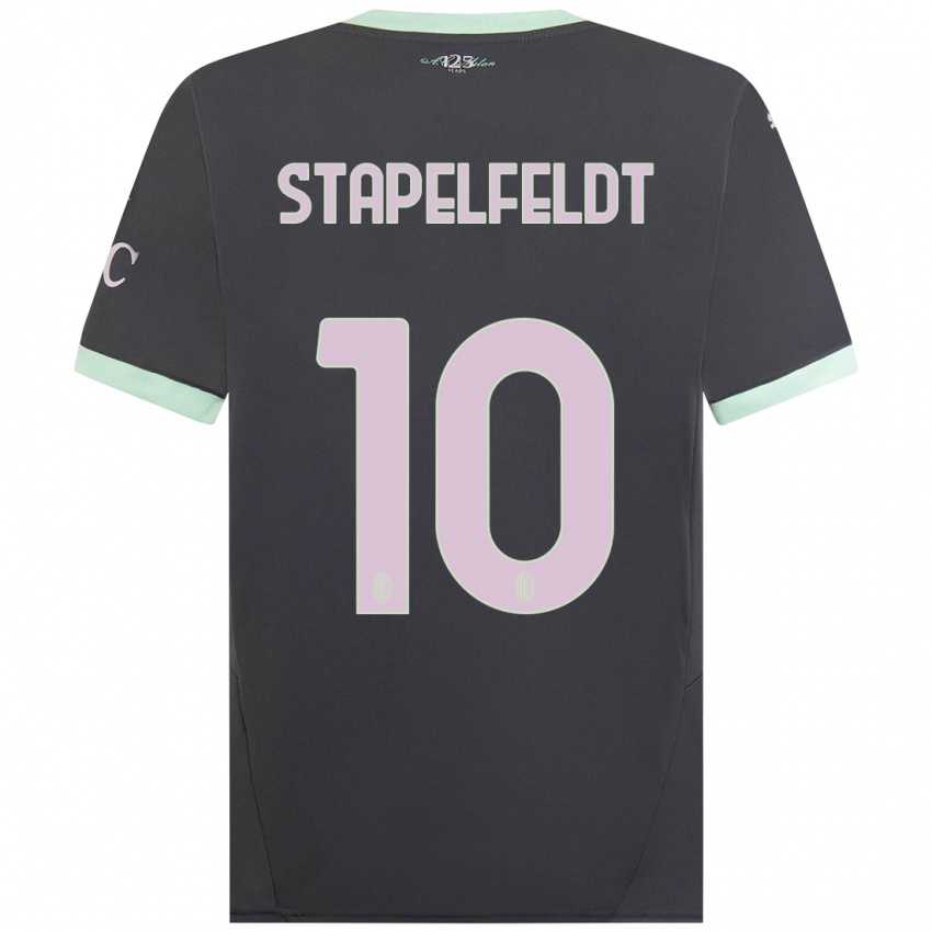 Niño Camiseta Nina Stapelfeldt #10 Gris Equipación Tercera 2024/25 La Camisa México