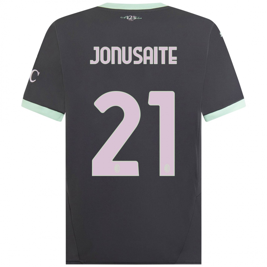 Niño Camiseta Rimante Jonusaite #21 Gris Equipación Tercera 2024/25 La Camisa México