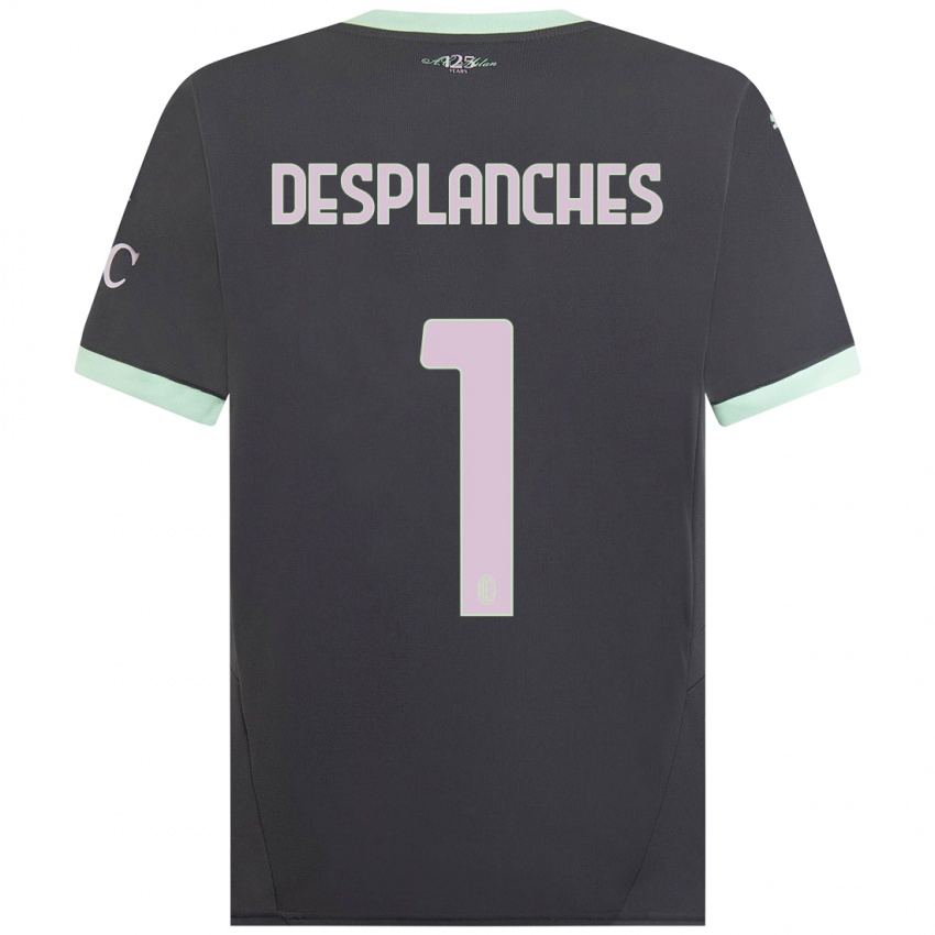 Niño Camiseta Sebastiano Desplanches #1 Gris Equipación Tercera 2024/25 La Camisa México