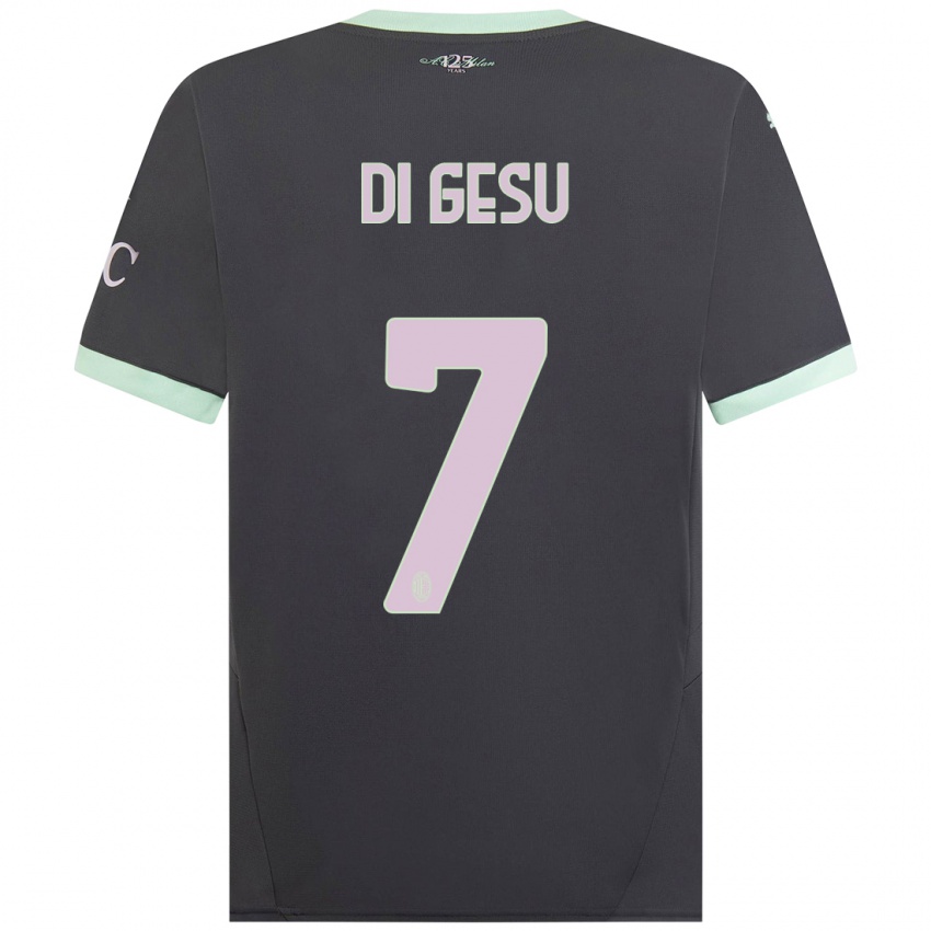 Niño Camiseta Enrico Di Gesu #7 Gris Equipación Tercera 2024/25 La Camisa México