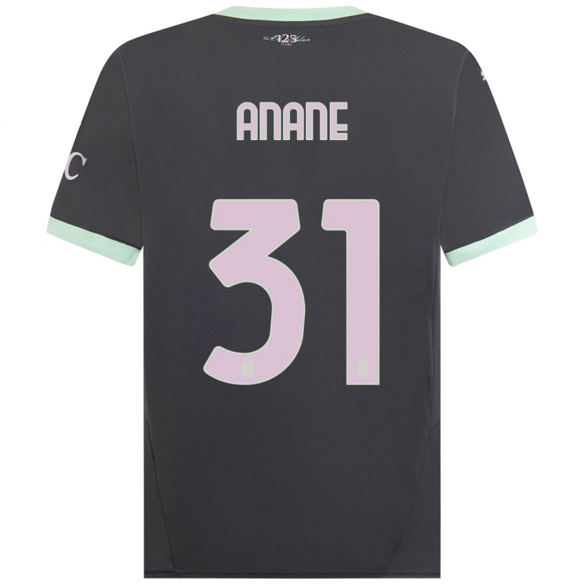 Niño Camiseta Emmanuel Anane #31 Gris Equipación Tercera 2024/25 La Camisa México