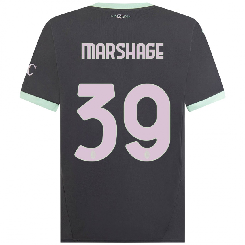 Niño Camiseta Wilgot Marshage #39 Gris Equipación Tercera 2024/25 La Camisa México