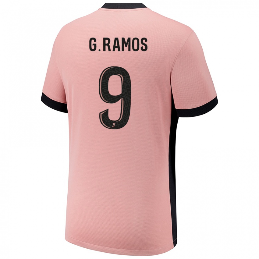 Niño Camiseta Gonçalo Ramos #9 Rosa Óxido Equipación Tercera 2024/25 La Camisa México