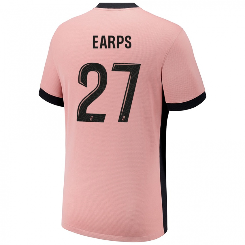 Niño Camiseta Mary Earps #27 Rosa Óxido Equipación Tercera 2024/25 La Camisa México