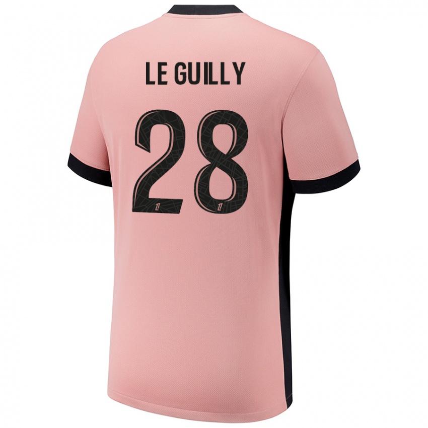 Niño Camiseta Jade Le Guilly #28 Rosa Óxido Equipación Tercera 2024/25 La Camisa México