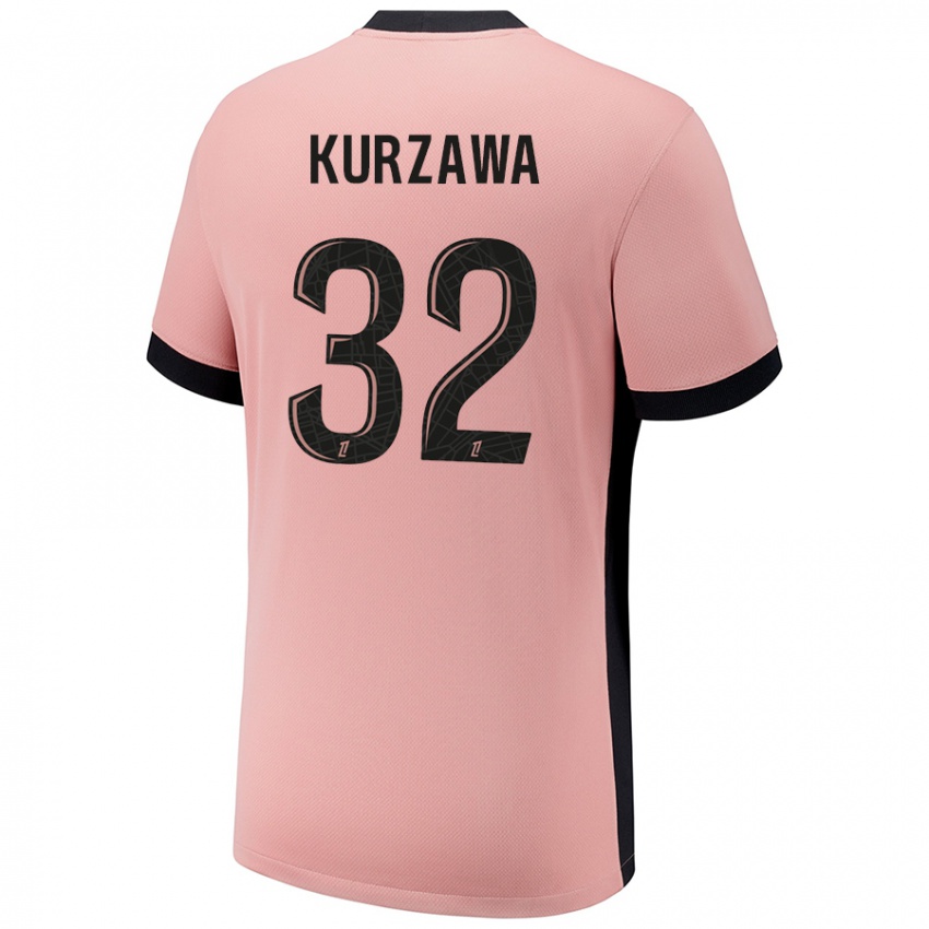 Niño Camiseta Layvin Kurzawa #32 Rosa Óxido Equipación Tercera 2024/25 La Camisa México