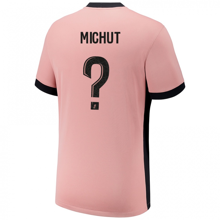 Niño Camiseta Etienne Michut #0 Rosa Óxido Equipación Tercera 2024/25 La Camisa México