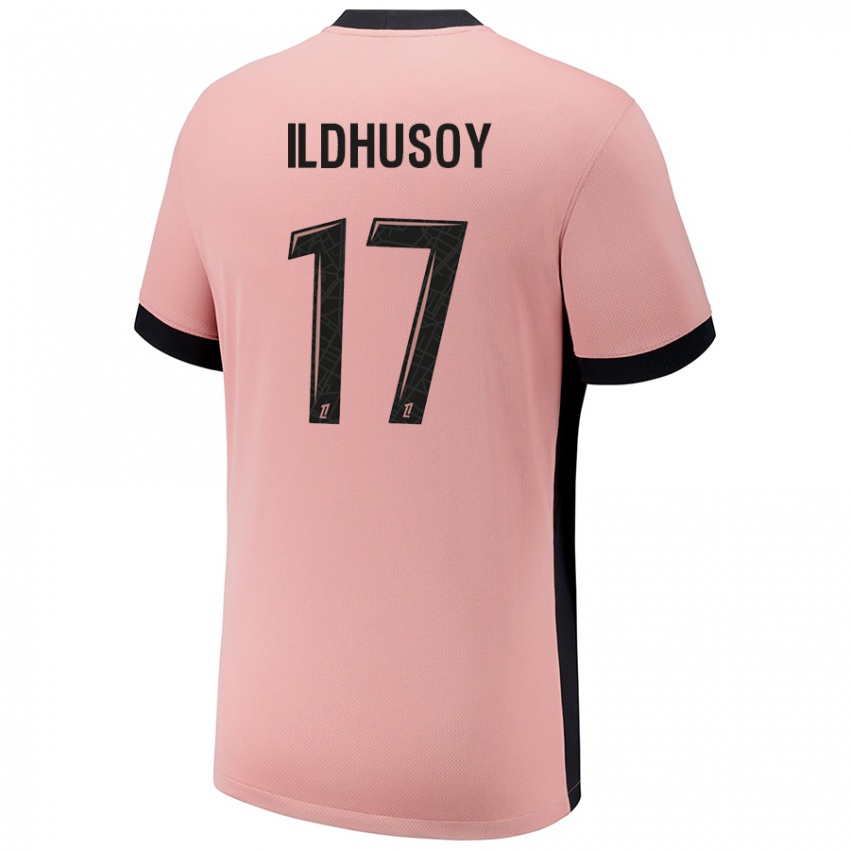 Niño Camiseta Celin Bizet Ildhusoy #17 Rosa Óxido Equipación Tercera 2024/25 La Camisa México