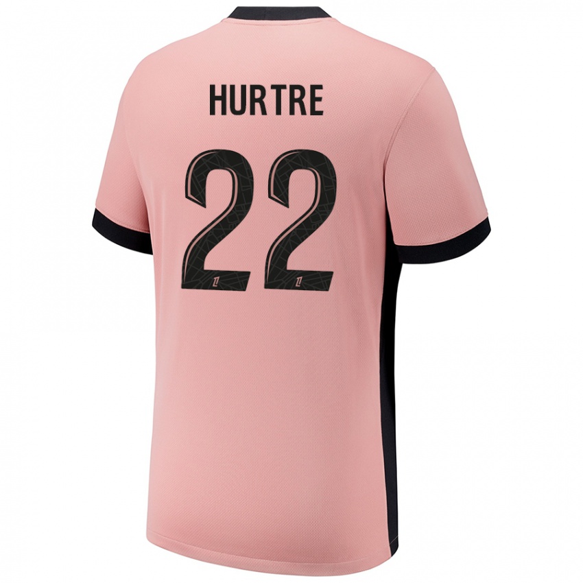 Niño Camiseta Oceane Hurtre #22 Rosa Óxido Equipación Tercera 2024/25 La Camisa México