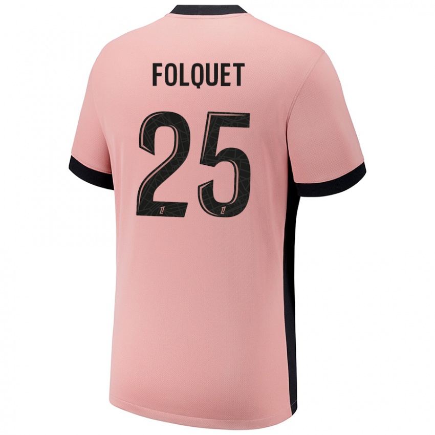 Niño Camiseta Magnaba Folquet #25 Rosa Óxido Equipación Tercera 2024/25 La Camisa México