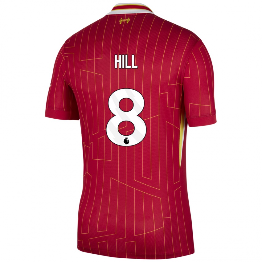 Hombre Camiseta Tom Hill #8 Rojo Amarillo Blanco 1ª Equipación 2024/25 La Camisa México