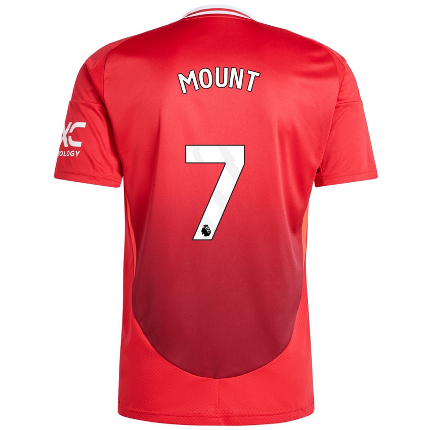 Hombre Camiseta Mason Mount #7 Rojo Brillante 1ª Equipación 2024/25 La Camisa México