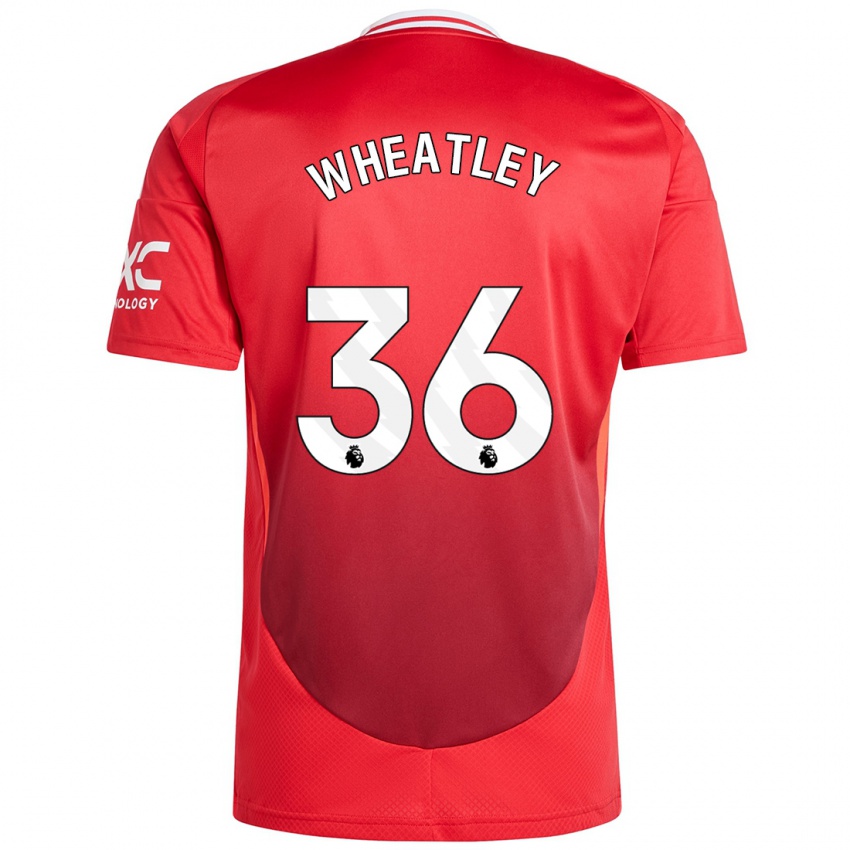 Hombre Camiseta Ethan Wheatley #36 Rojo Brillante 1ª Equipación 2024/25 La Camisa México