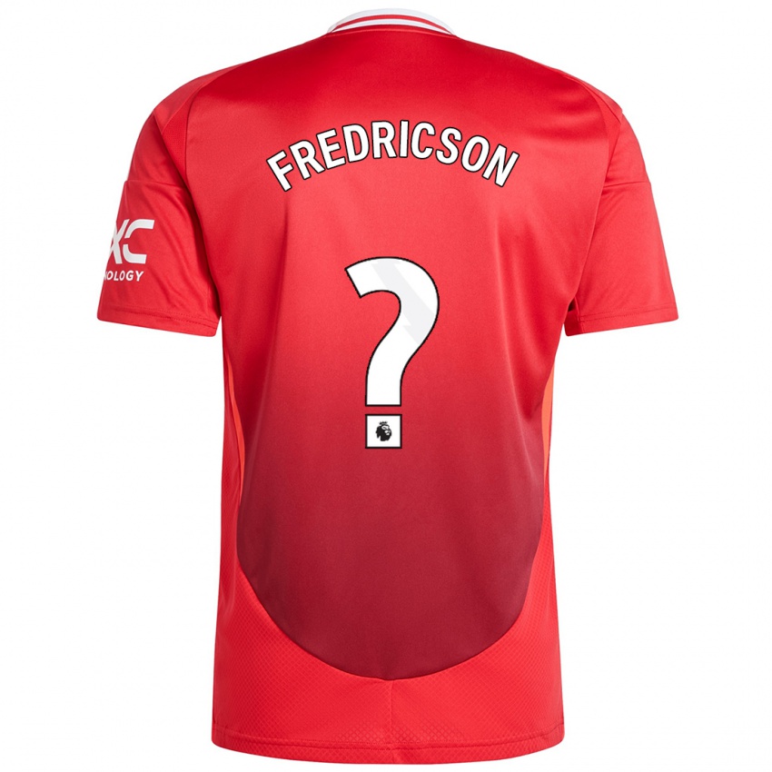 Hombre Camiseta Tyler Fredricson #0 Rojo Brillante 1ª Equipación 2024/25 La Camisa México