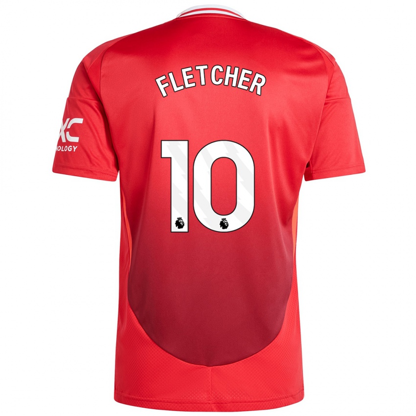 Hombre Camiseta Jack Fletcher #10 Rojo Brillante 1ª Equipación 2024/25 La Camisa México