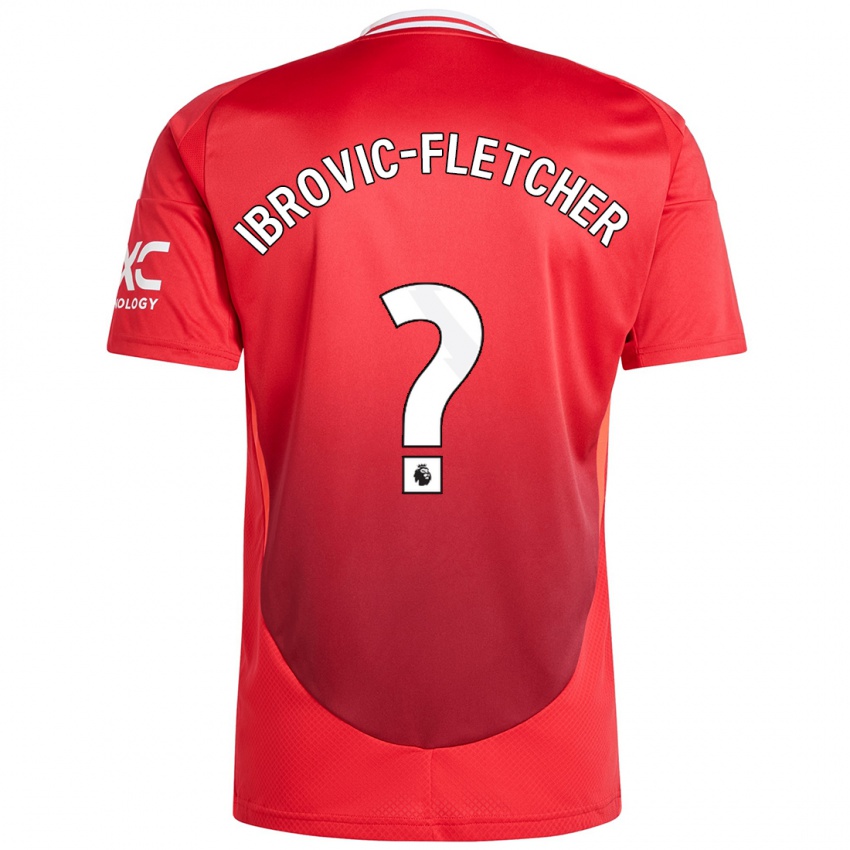 Hombre Camiseta Edward Ibrovic-Fletcher #0 Rojo Brillante 1ª Equipación 2024/25 La Camisa México