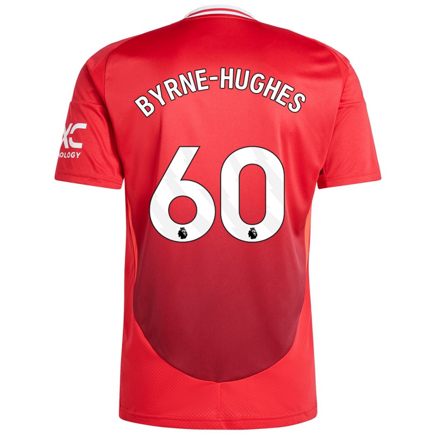 Hombre Camiseta Cameron Byrne-Hughes #60 Rojo Brillante 1ª Equipación 2024/25 La Camisa México