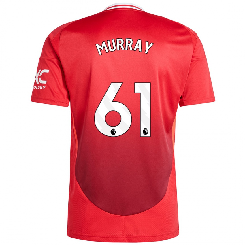 Hombre Camiseta Sam Murray #61 Rojo Brillante 1ª Equipación 2024/25 La Camisa México