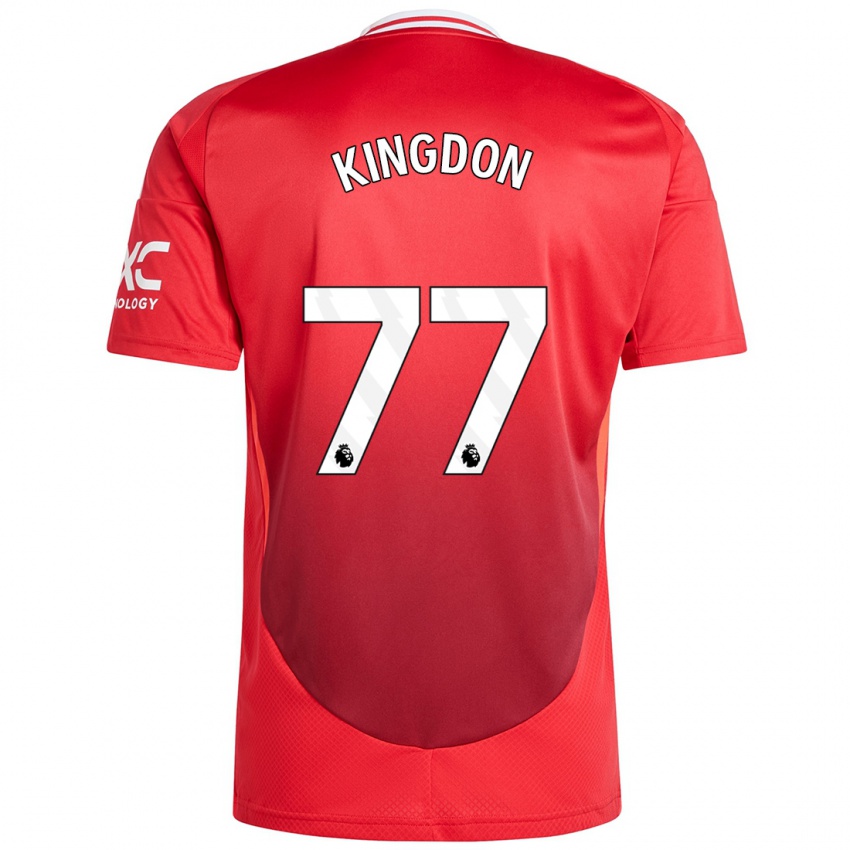 Hombre Camiseta Jack Kingdon #77 Rojo Brillante 1ª Equipación 2024/25 La Camisa México