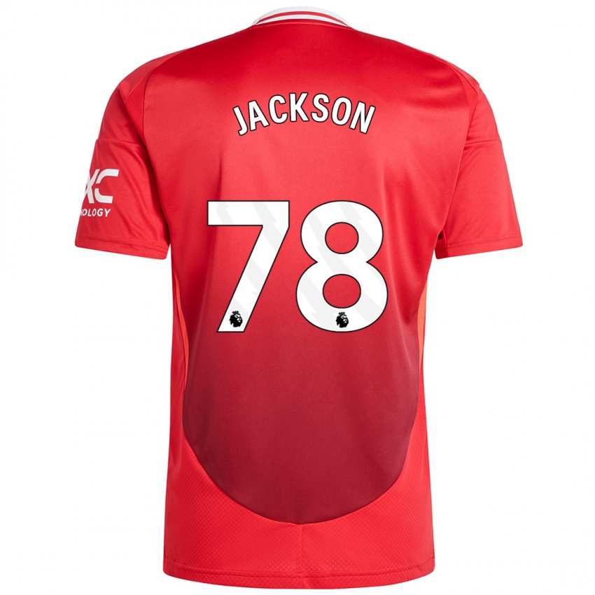 Hombre Camiseta Louis Jackson #78 Rojo Brillante 1ª Equipación 2024/25 La Camisa México