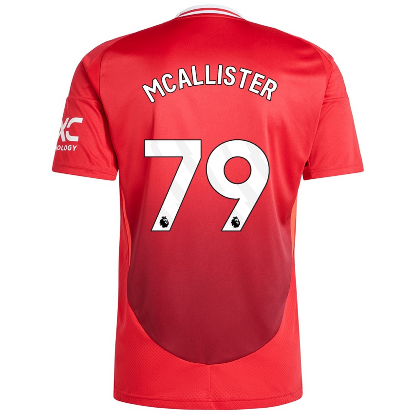 Hombre Camiseta Finley Mcallister #79 Rojo Brillante 1ª Equipación 2024/25 La Camisa México