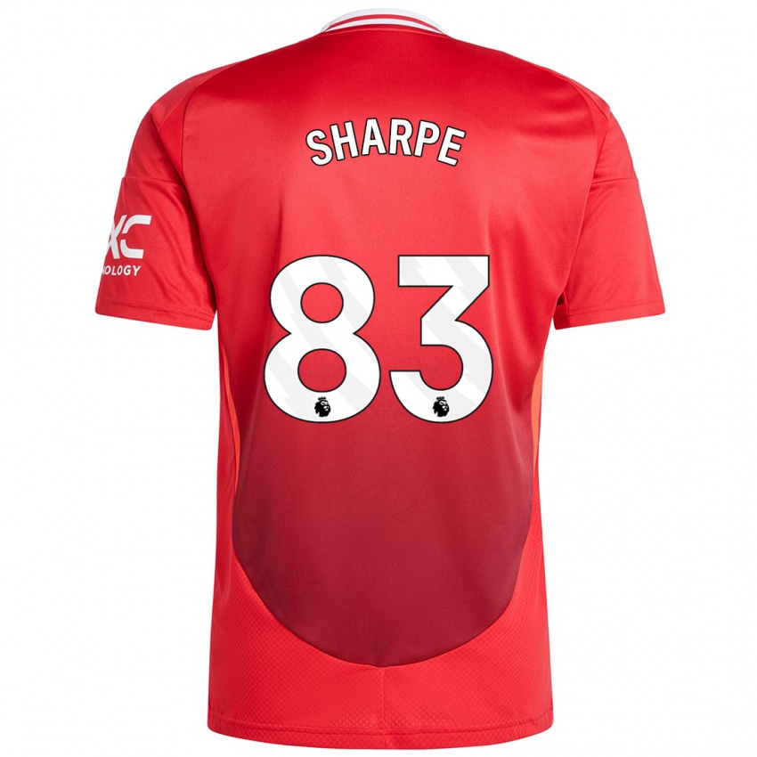 Hombre Camiseta Malachi Sharpe #83 Rojo Brillante 1ª Equipación 2024/25 La Camisa México