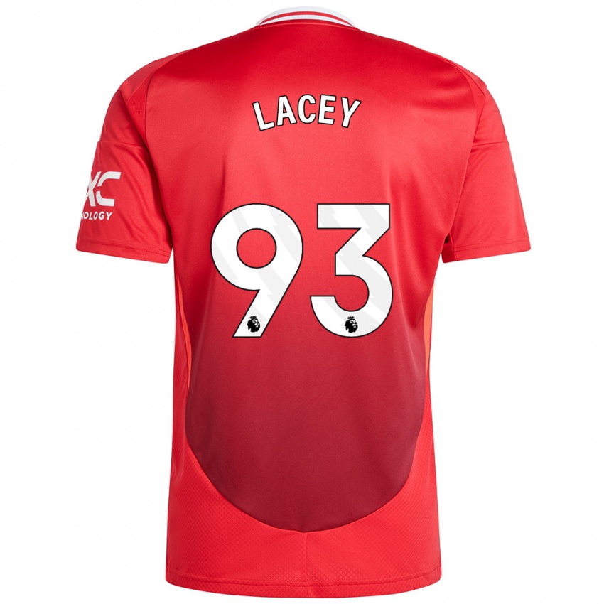 Hombre Camiseta Shea Lacey #93 Rojo Brillante 1ª Equipación 2024/25 La Camisa México