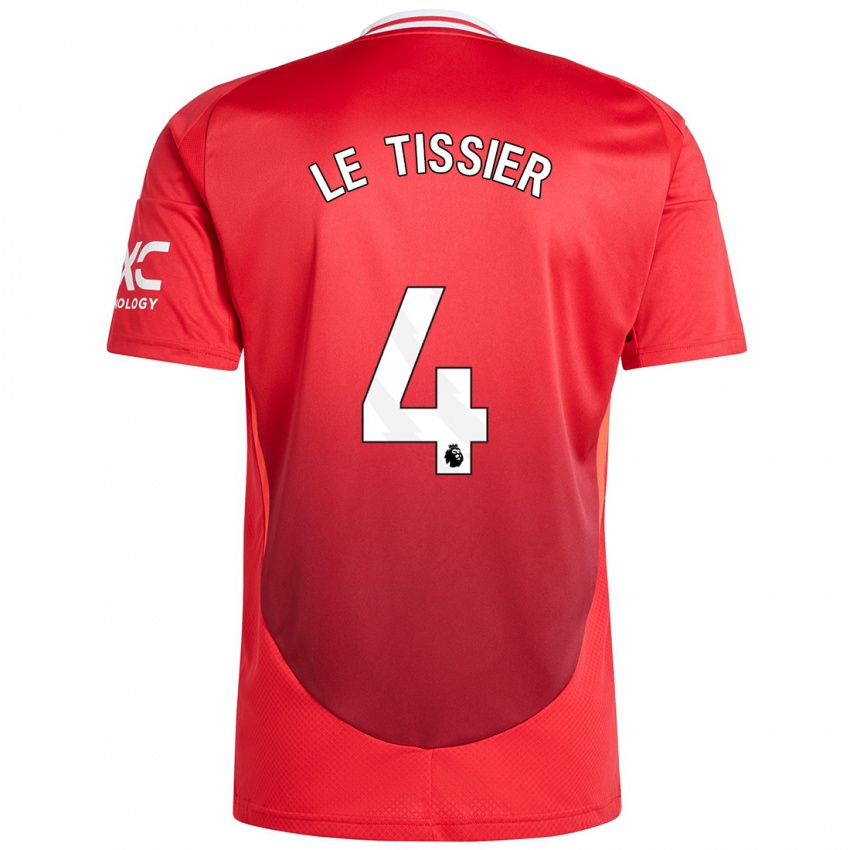 Hombre Camiseta Maya Le Tissier #4 Rojo Brillante 1ª Equipación 2024/25 La Camisa México