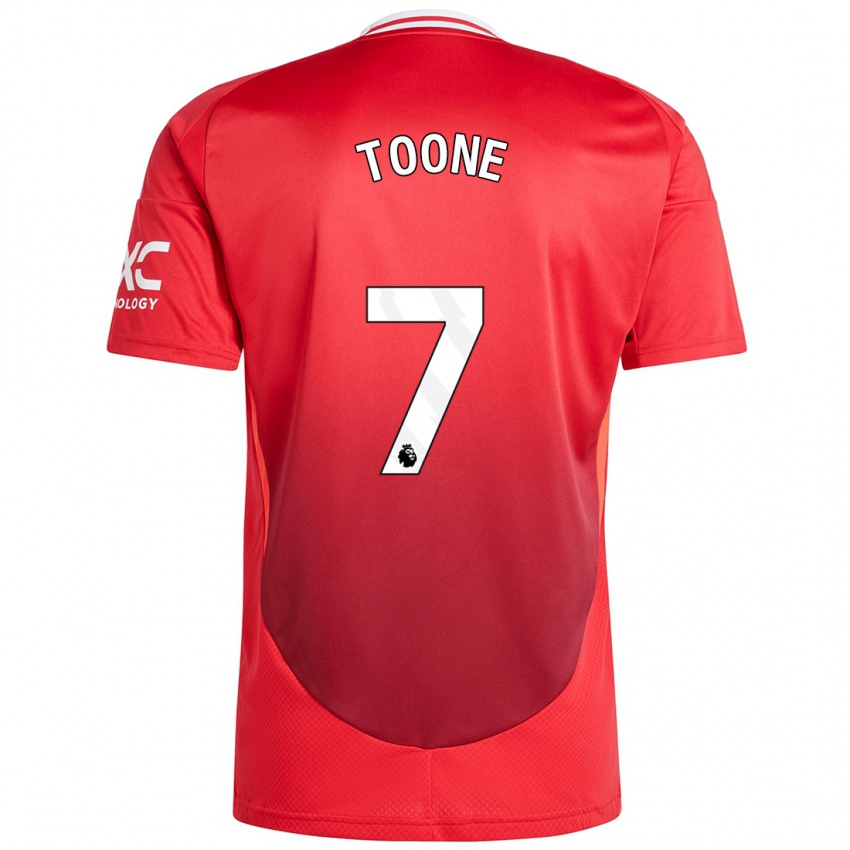 Hombre Camiseta Ella Toone #7 Rojo Brillante 1ª Equipación 2024/25 La Camisa México