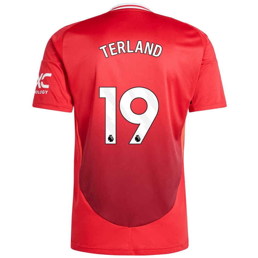 Hombre Camiseta Elisabeth Terland #19 Rojo Brillante 1ª Equipación 2024/25 La Camisa México