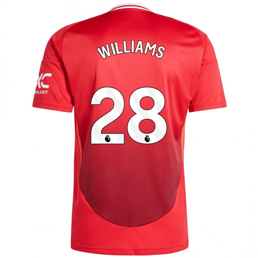 Hombre Camiseta Rachel Williams #28 Rojo Brillante 1ª Equipación 2024/25 La Camisa México