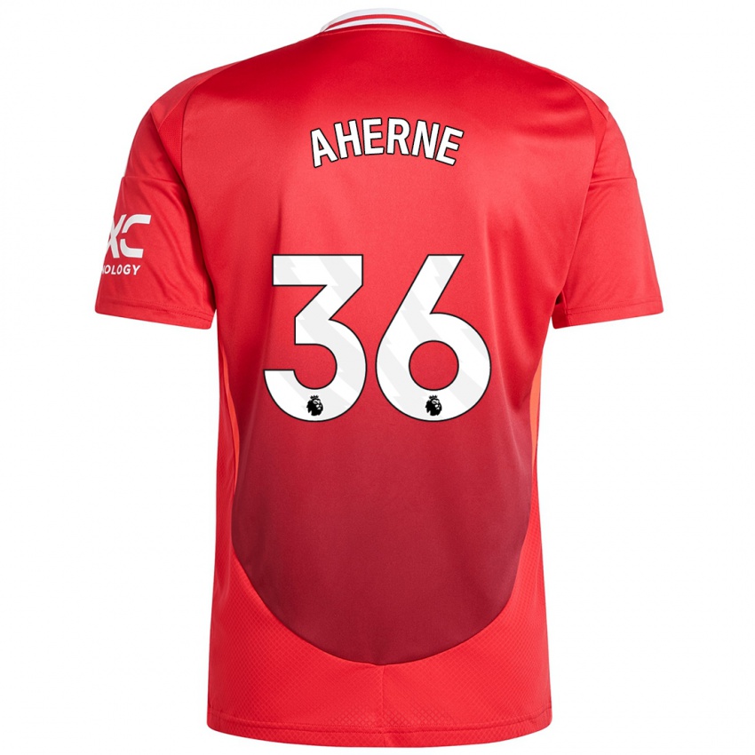 Hombre Camiseta Alyssa Aherne #36 Rojo Brillante 1ª Equipación 2024/25 La Camisa México