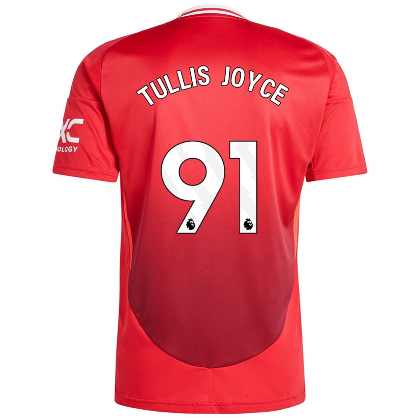 Hombre Camiseta Phallon Tullis-Joyce #91 Rojo Brillante 1ª Equipación 2024/25 La Camisa México