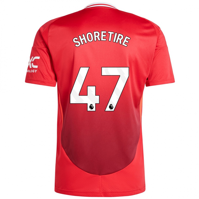 Hombre Camiseta Shola Shoretire #47 Rojo Brillante 1ª Equipación 2024/25 La Camisa México