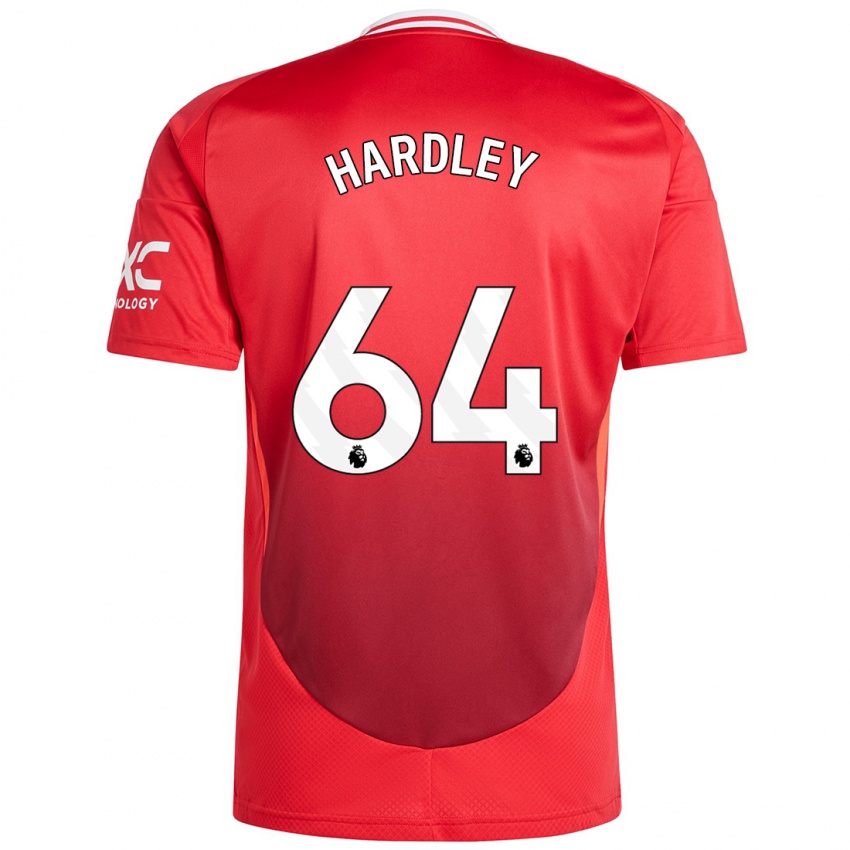 Hombre Camiseta Bjorn Hardley #64 Rojo Brillante 1ª Equipación 2024/25 La Camisa México