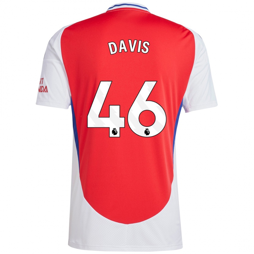 Hombre Camiseta Timi Davis #46 Rojo Blanco 1ª Equipación 2024/25 La Camisa México