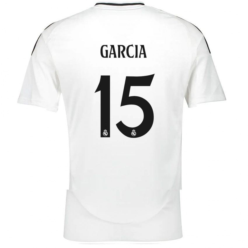 Hombre Camiseta Sheila García #15 Blanco 1ª Equipación 2024/25 La Camisa México