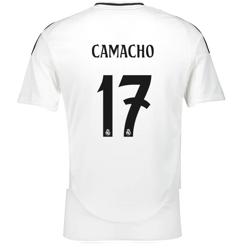 Hombre Camiseta Carla Camacho #17 Blanco 1ª Equipación 2024/25 La Camisa México