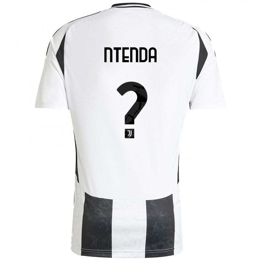 Hombre Camiseta Jean-Claude Ntenda #0 Blanco Negro 1ª Equipación 2024/25 La Camisa México