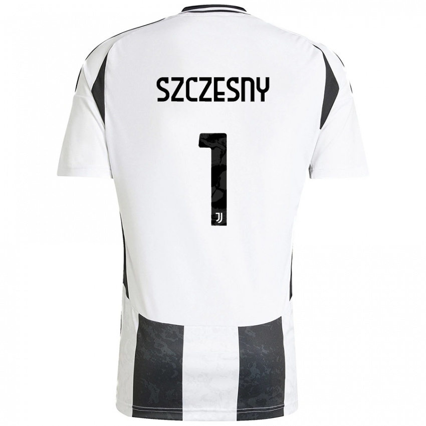 Hombre Camiseta Wojciech Szczesny #1 Blanco Negro 1ª Equipación 2024/25 La Camisa México