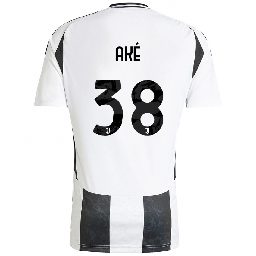 Hombre Camiseta Marley Ake #38 Blanco Negro 1ª Equipación 2024/25 La Camisa México