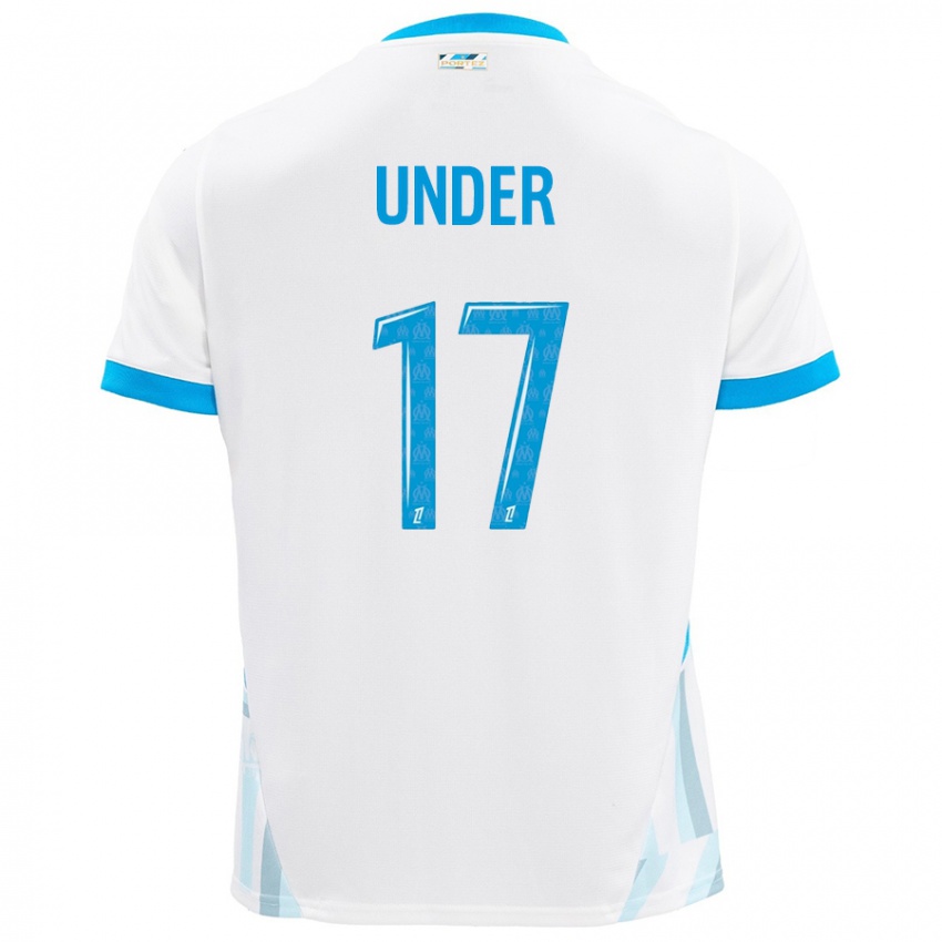 Hombre Camiseta Cengiz Under #17 Blanco Azul Cielo 1ª Equipación 2024/25 La Camisa México