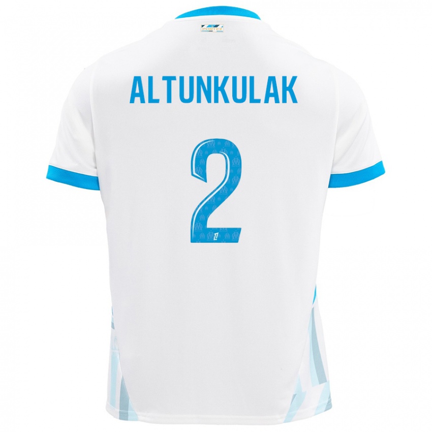 Hombre Camiseta Selen Altunkulak #2 Blanco Azul Cielo 1ª Equipación 2024/25 La Camisa México