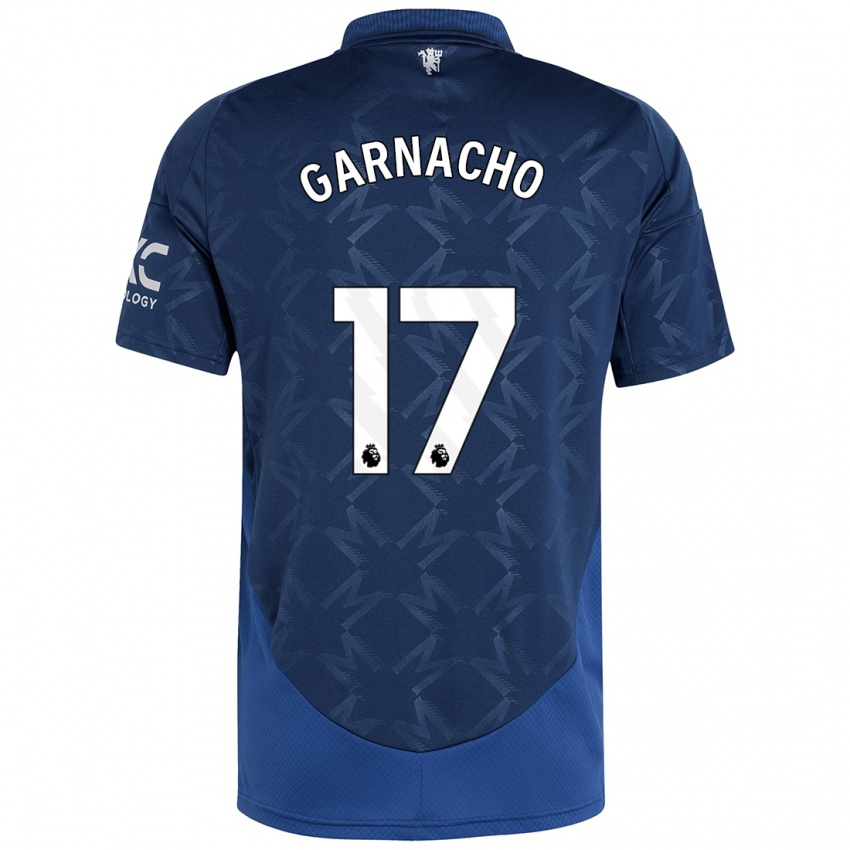 Hombre Camiseta Alejandro Garnacho #17 Índigo 2ª Equipación 2024/25 La Camisa México