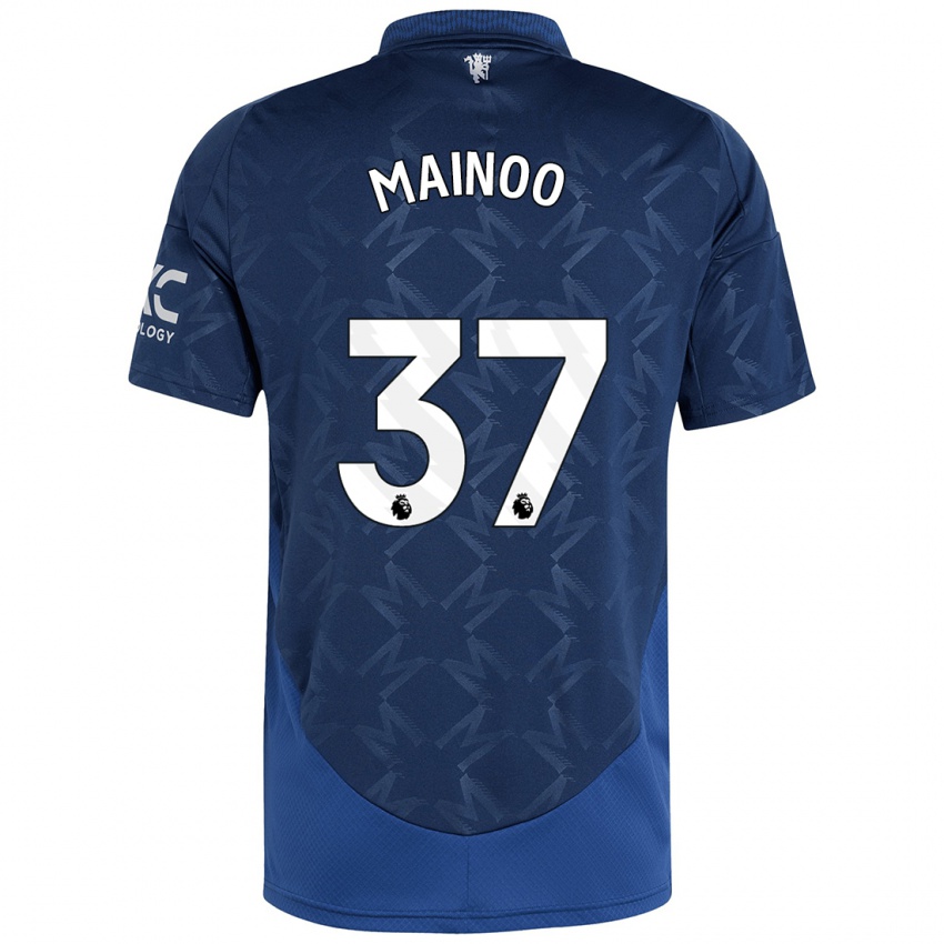 Hombre Camiseta Kobbie Mainoo #37 Índigo 2ª Equipación 2024/25 La Camisa México