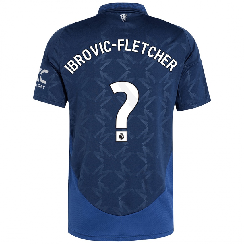 Hombre Camiseta Edward Ibrovic-Fletcher #0 Índigo 2ª Equipación 2024/25 La Camisa México